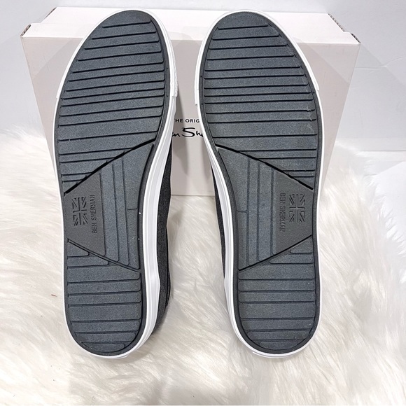 Ben Sherman Men’s Madison Oxford Sneakers Charcoal Textile Size 12 - Picture 11 of 14